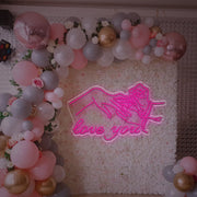 Love You For Engagement Occasion LED Neon Sign