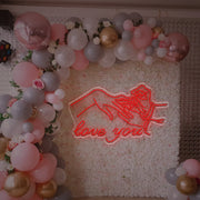 Love You For Engagement Occasion LED Neon Sign