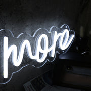 Love You More White LED Neon Sign