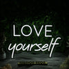 Love YourSelf White Neon Sign