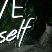 Love YourSelf White Neon Sign