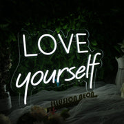 Love YourSelf White Neon Sign