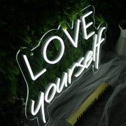 Love YourSelf White Neon Sign