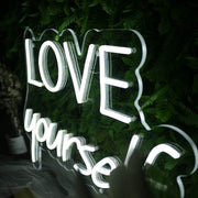 Love YourSelf White Neon Sign