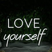 Love YourSelf White Neon Sign