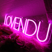 LOVENDU Pink Neon Sign