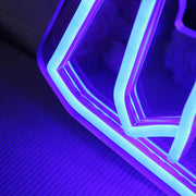 Lucauan Blue Neon Sign