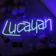 Lucauan Blue Neon Sign