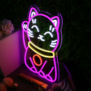 Lucky Cat Custom Neon Sign