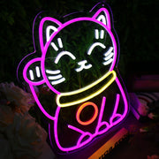 Lucky Cat Custom Neon Sign