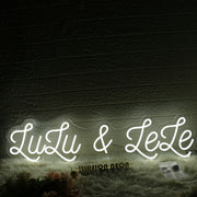 Lulu And Lele White Neon Sign