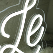 Lulu And Lele White Neon Sign