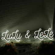 Lulu And Lele White Neon Sign