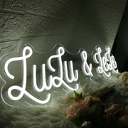 Lulu And Lele White Neon Sign