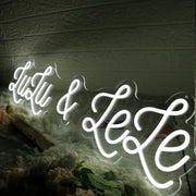 Lulu And Lele White Neon Sign