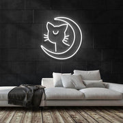 Lunar Kitty Neon Sign