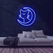 Lunar Kitty Neon Sign