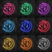 Lunar Kitty Neon Sign