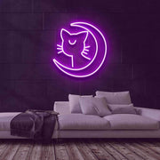 Lunar Kitty Neon Sign