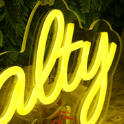 Lux Like Realty Yellow Neon Sign