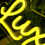 Lux Like Realty Yellow Neon Sign