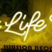 Lux Like Realty Yellow Neon Sign