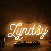 Lyndsy Yellow Neon Sign