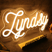 Lyndsy Yellow Neon Sign