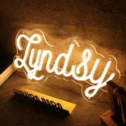 Lyndsy Yellow Neon Sign