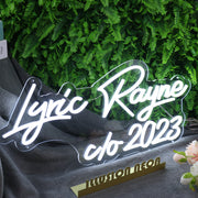 Lyric Rayne 2023 White Neon Sign