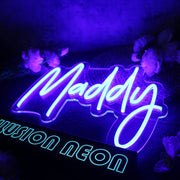 Maddy Blue Neon Sign