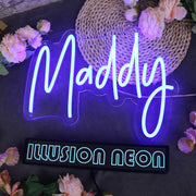 Maddy Blue Neon Sign