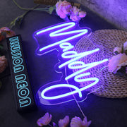 Maddy Blue Neon Sign