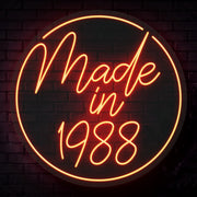 Made In Neon Sign