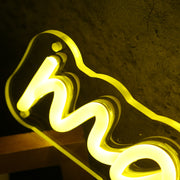 Made You Look Yellow Neon Sign