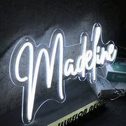 Madeline White Neon Sign