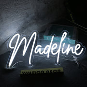 Madeline White Neon Sign