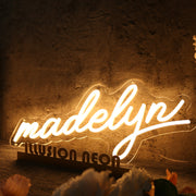 Madelyn Yellow Neon Sign