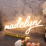 Madelyn Yellow Neon Sign