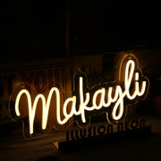 Makayli Yellow Neon Sign