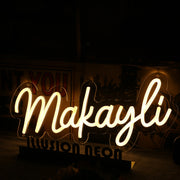 Makayli Yellow Neon Sign