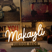 Makayli Yellow Neon Sign