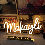 Makayli Yellow Neon Sign