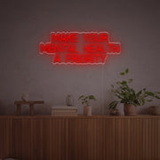 Make Your Mental Health A Priority LED Neon Sign