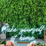 Make Yourself At Home Blue Neon Sign