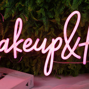 Makeup And Hair Red Neon Sign