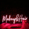 Makeup And Hair Red Neon Sign