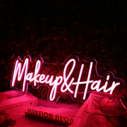 Makeup And Hair Red Neon Sign