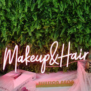 Makeup And Hair Red Neon Sign