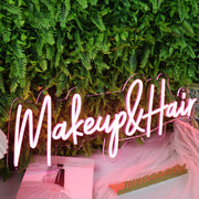 Makeup And Hair Red Neon Sign